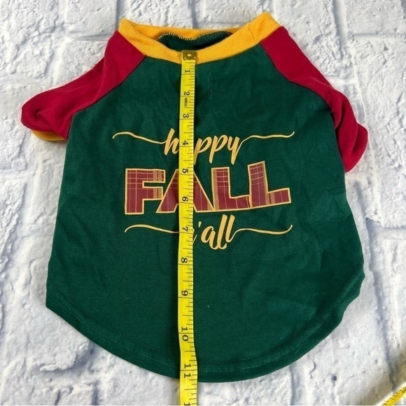 Fall costume, happy fall y'all, dog fall costume size small - Picture 6 of 7